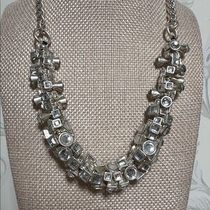 Silver tone and cubic zirconia Women's Necklace jewelry unique